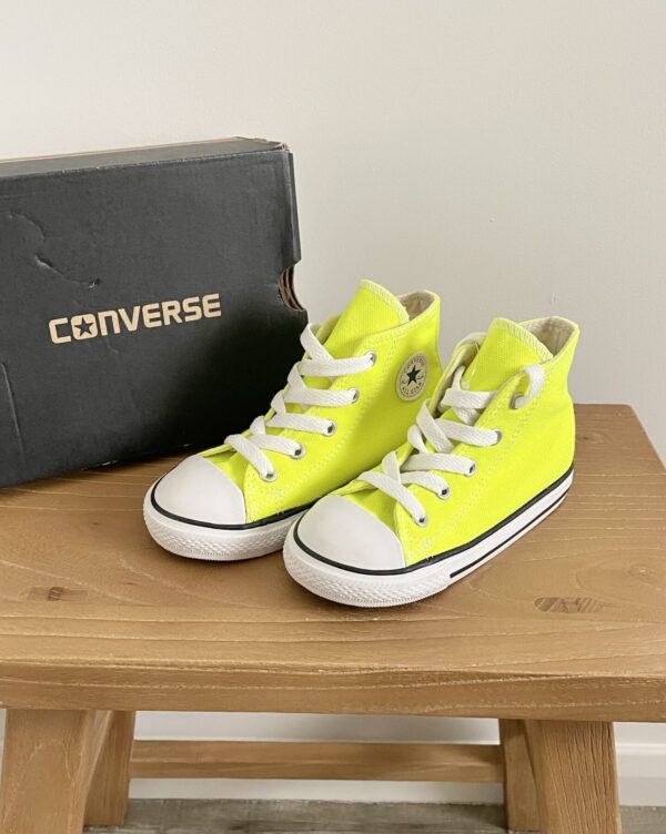 אולסטאר גבוהות צהוב זרחני Converse All-Star לילדים