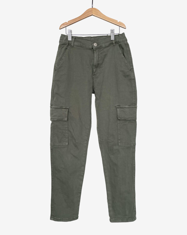 מכנסי ג'ינס דגמ"ח ירוק זית ZARA לילדים
