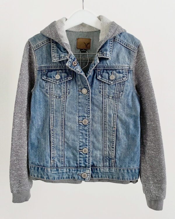 ג'קט ג'ינס קפוצ'ון לילדים American Eagle