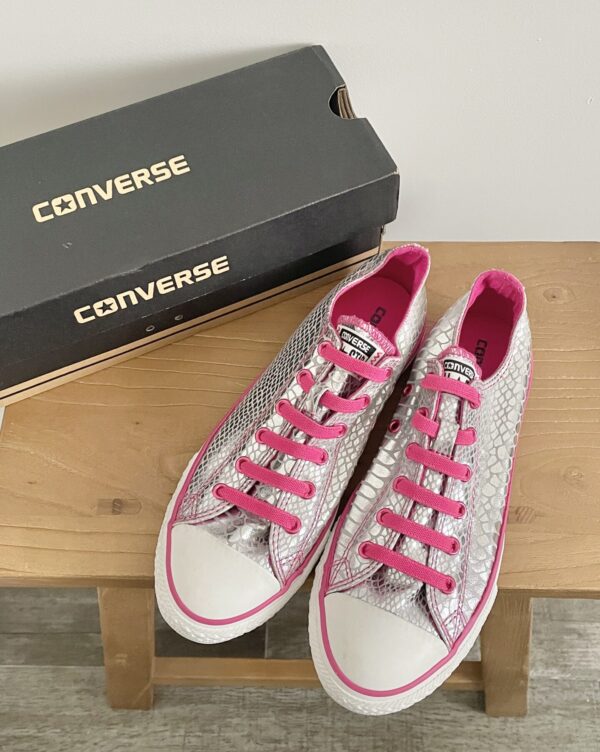 אולסטאר נמוכות מטאלי ורוד Converse