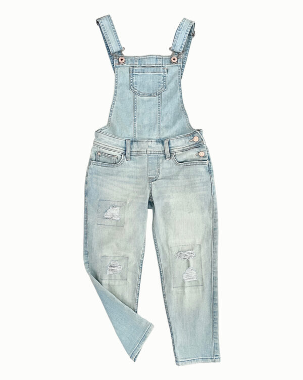 אוברול ג'ינס בהיר ארוך לילדות Abercrombie Kids
