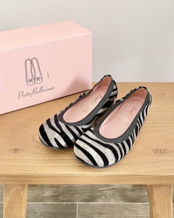 נעלי בלרינה זברה לילדות Pretty Ballerinas