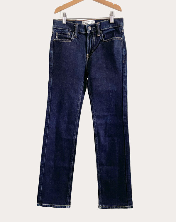 ג'ינס כחול כהה Slim Straight לילדות Abercrombie kids