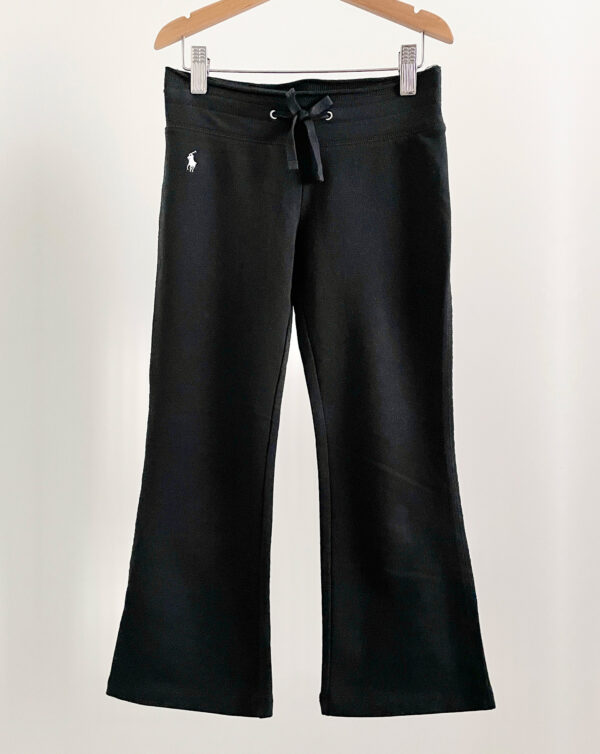 מכנסי טרנינג Flare בצבע שחור לילדות Ralph Lauren