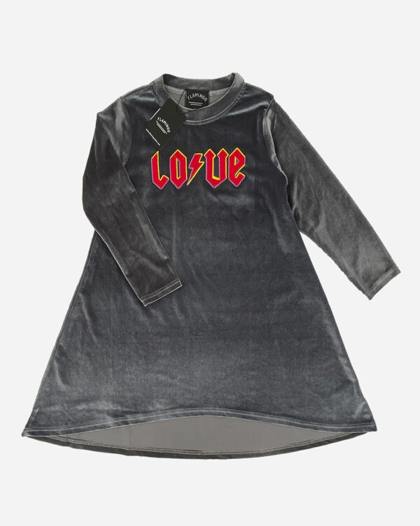 שמלת קטיפה LOVE