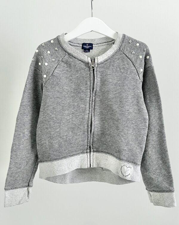קרדיגן פרנץ' טרי עם רוכסן American Eagle