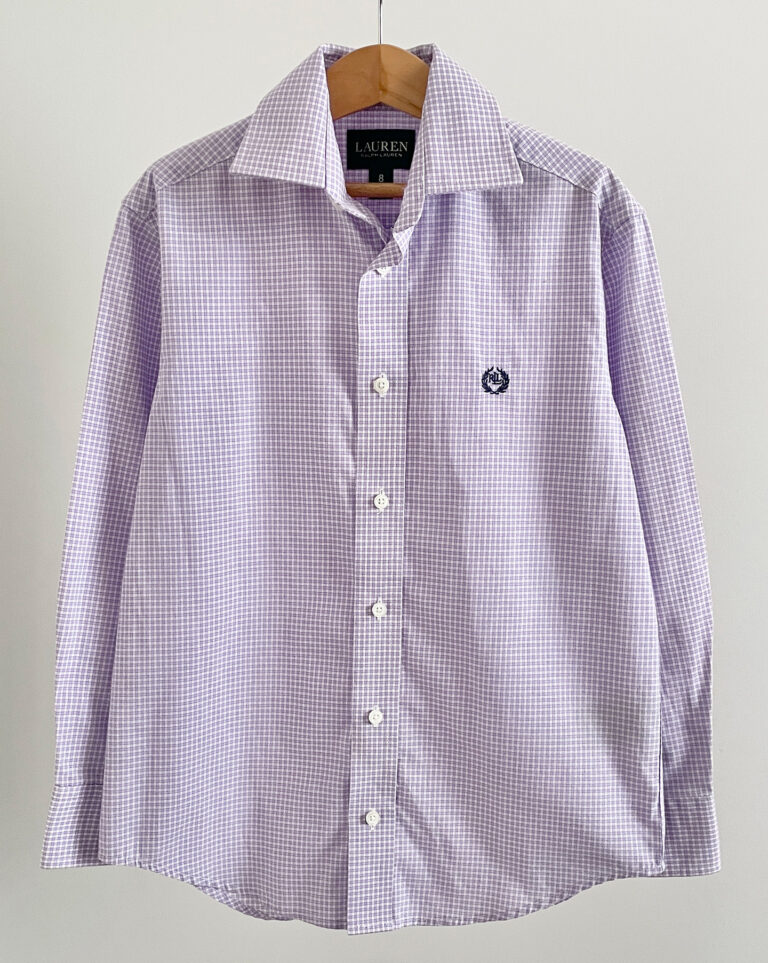 חולה מכופתרת משבצות לילדים Ralph Lauren