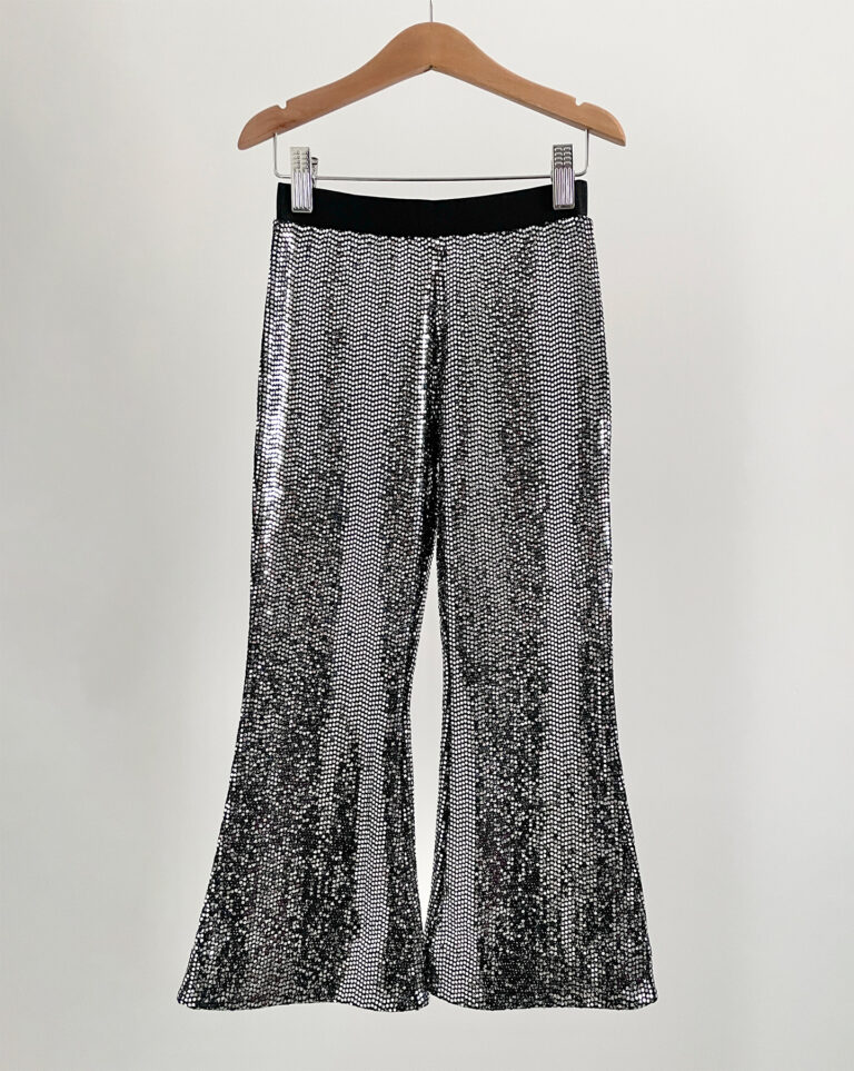 מכנסי טייץ כסופים מנצנצים בגזרת Flare לילדות REISS