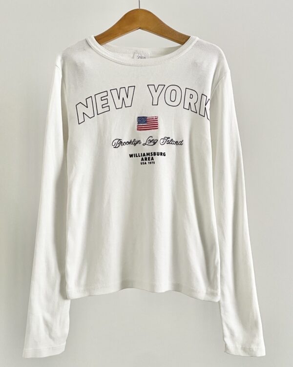 חולצה ארוכה NEW YORK לילדות ZARA