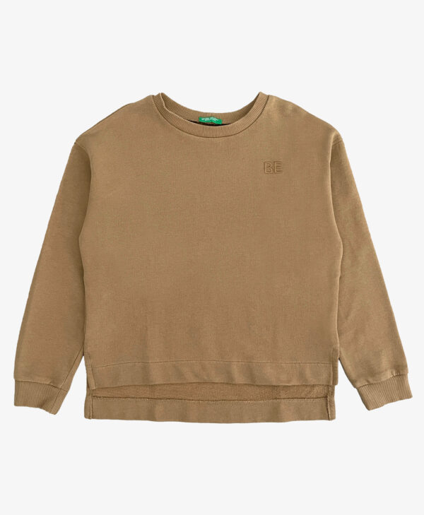סווטשירט קאמל חלק Benetton