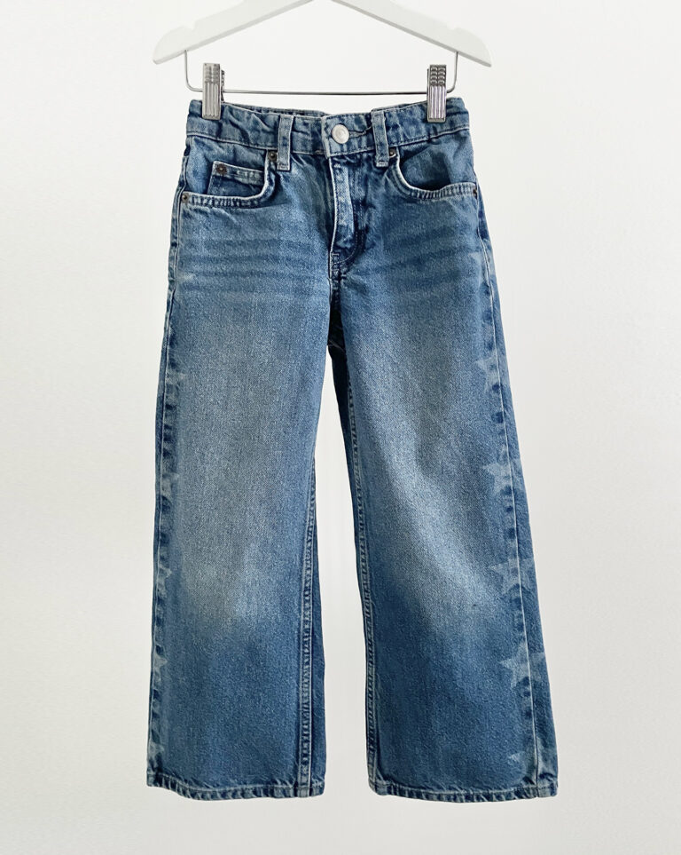 ג'ינס רחב כוכבים לילדות ZARA