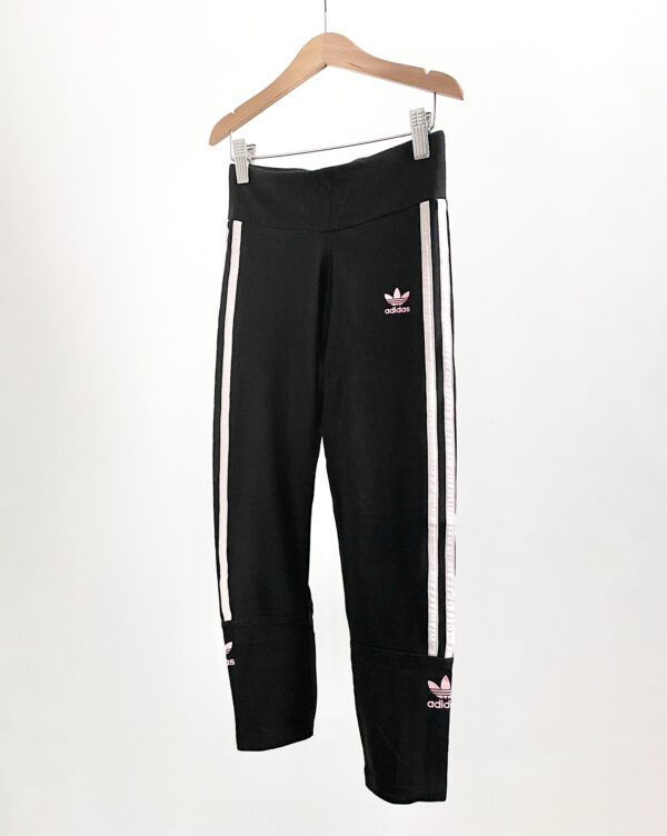טייץ שחור 3 פסים לילדות Adidas