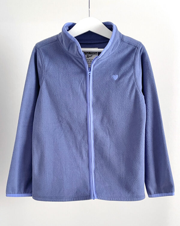 ג'קט פליז סגול בהיר לילדות OshKosh B'gosh