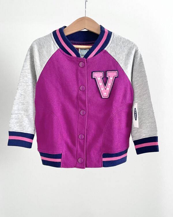 ג'קט בומבר אמריקאי לילדות OLD NAVY