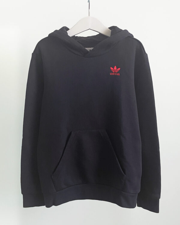 קפוצ'ון מותג שחור לילדים Adidas