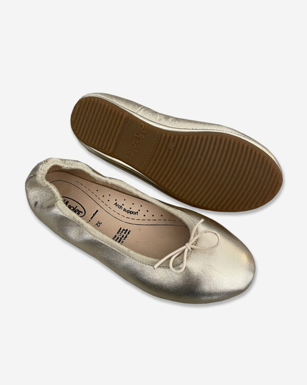 נעלי בלרינה זהב לילדות Old Soles