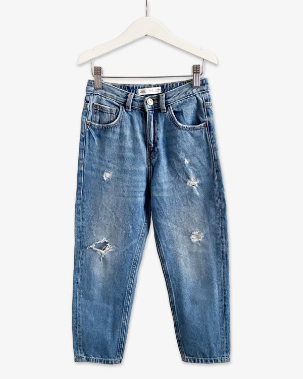 ג'ינס Mom Fit לילדות ZARA