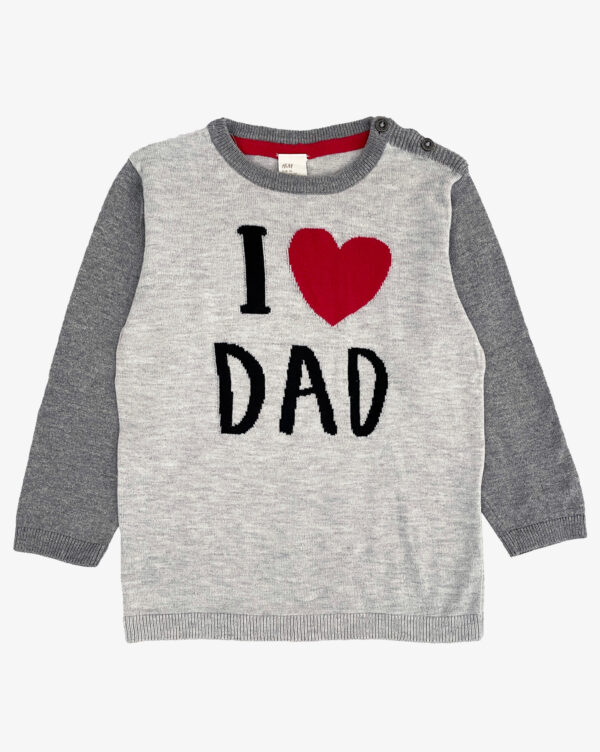 סריג i love dad לילדים H&M