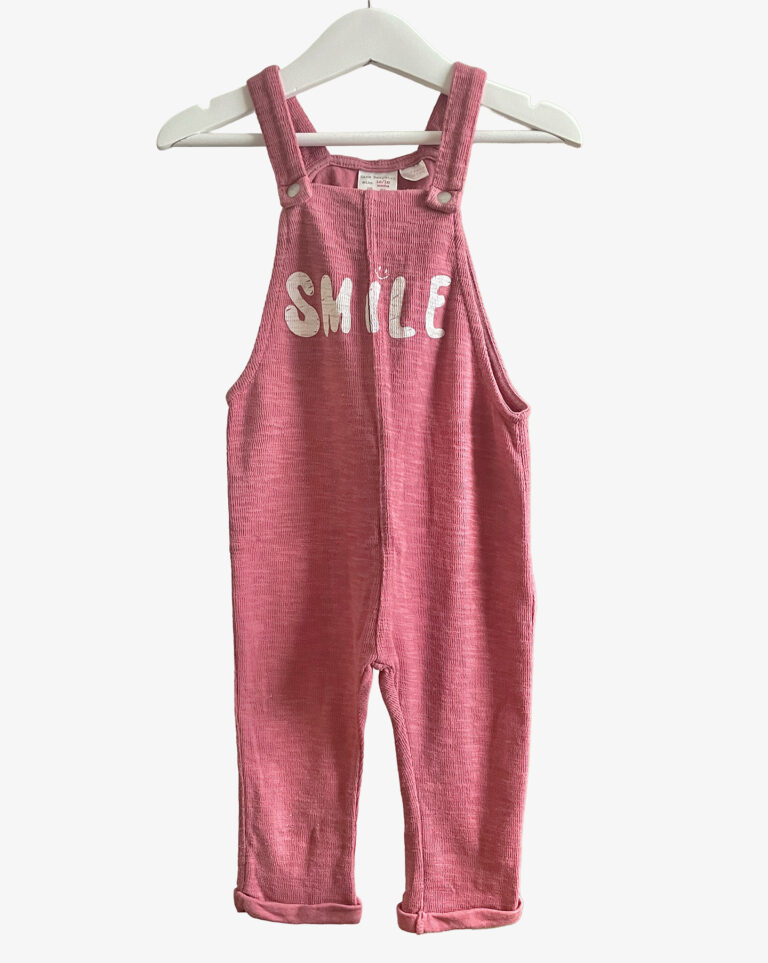 אוברול כתפיות ארוך ורוד לפעוטות ZARA