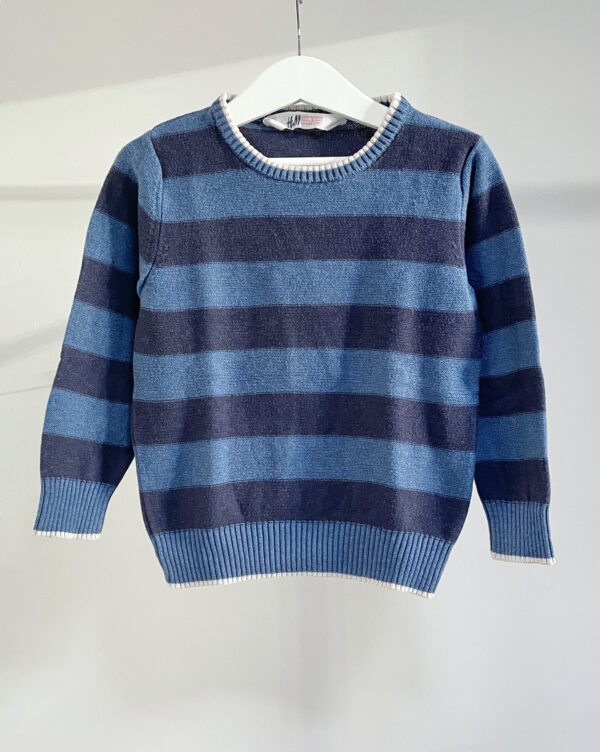 סריג פסים כחול לילדים H&M