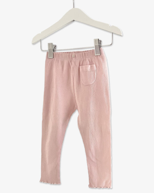 טייץ ארוך ריב ורוד לילדות ZARA