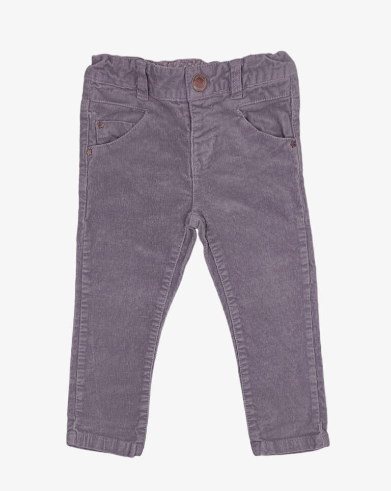 מכנסי קורדרוי סגול לילדות ZARA