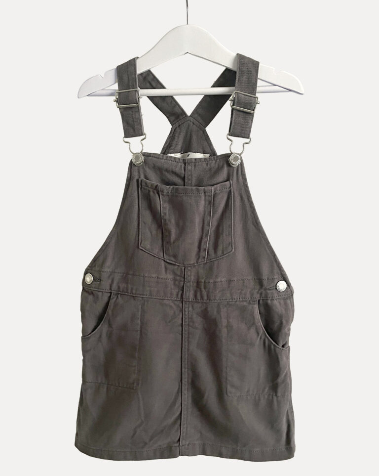 שמלת סרפן ג'ינס חום לילדות H&M