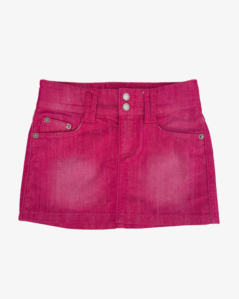 חצאית מיני ג'ינס ורודה לילדות Benetton