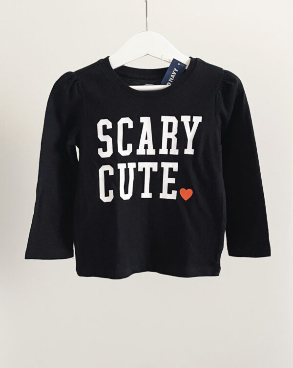 חולצה שחורה ארוכה לילדות OLD NAVY