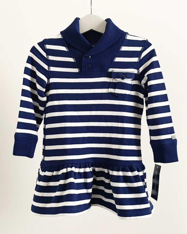 שמלת פסים לילדות Ralph Lauren