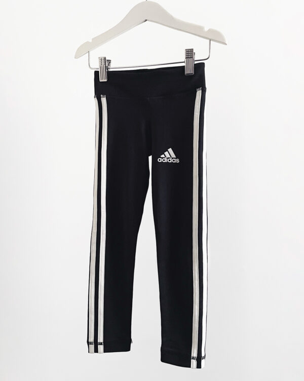 טייץ אימון ארוך שחור לילדות Adidas