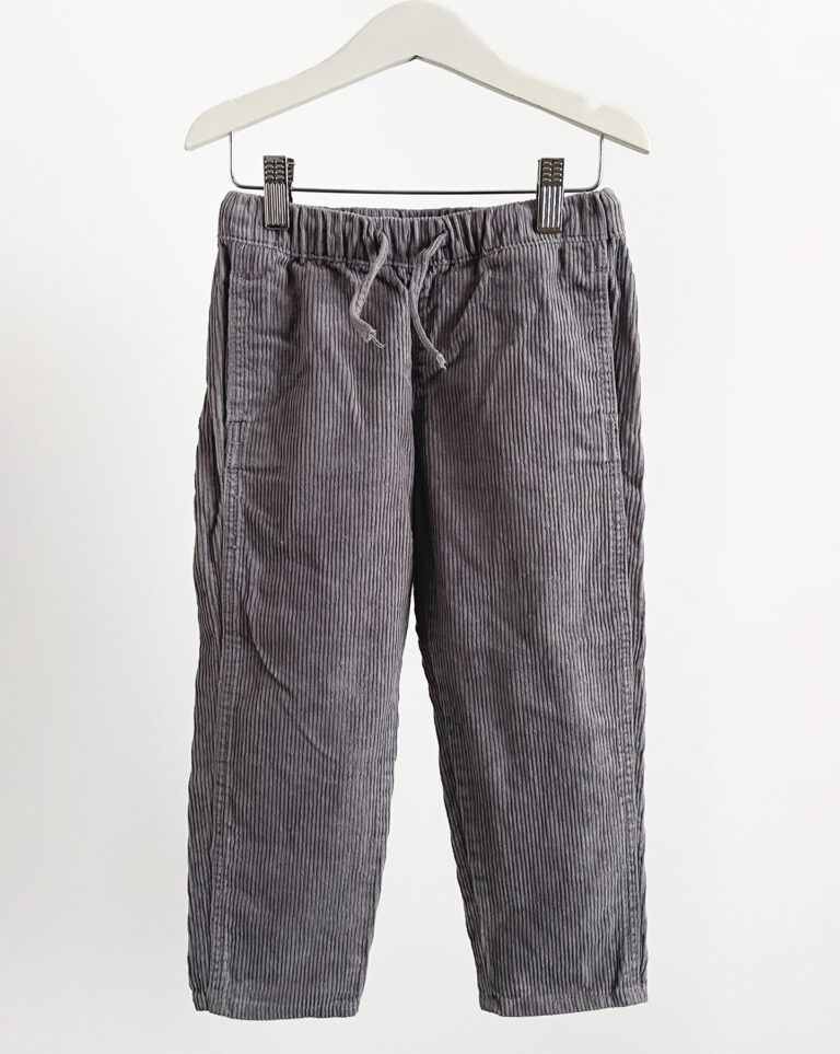 מכנסי קורדרוי אפור לילידם H&M